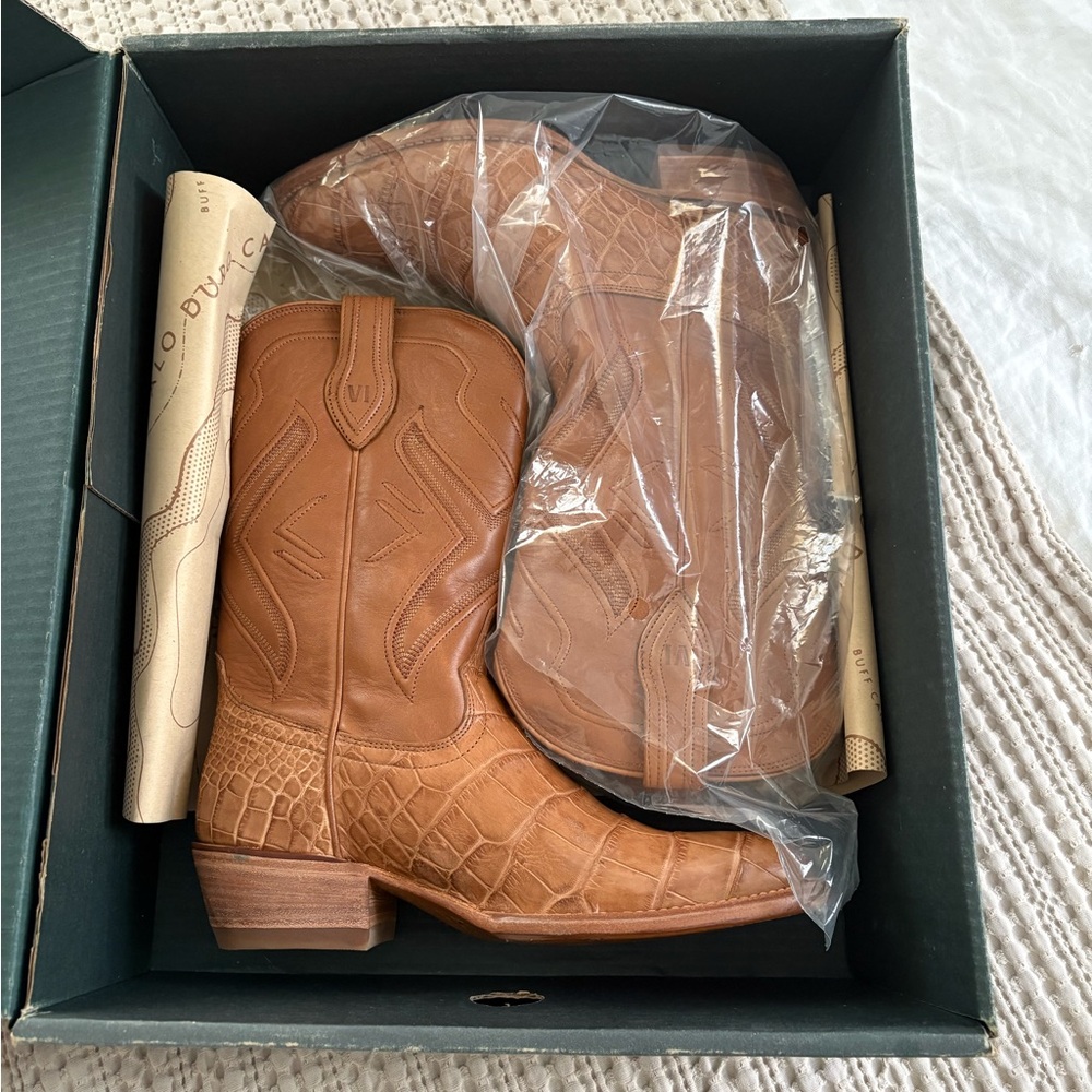 Tecovas Tan Heeled Boots
